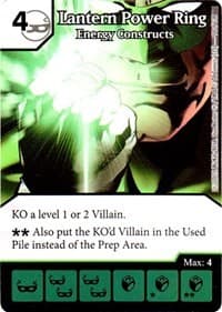 Lantern Power Ring - Energy Constructs - Justice League - Dice Masters card