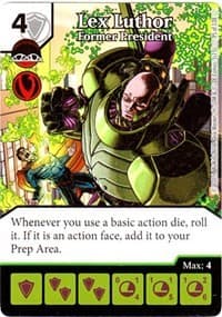 Lex Luthor - Former President - Justice League - Dice Masters card