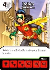 Robin - Circus Star - Justice League - Dice Masters card