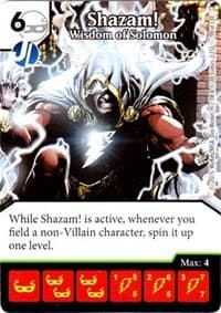 Shazam! - Wisdom of Solomon - Justice League - Dice Masters card