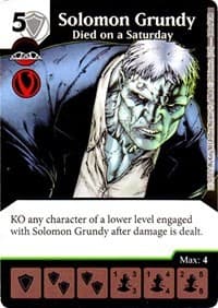 Solomon Grundy - Died on a Saturday - Justice League - Dice Masters card