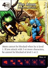 The Atom - Science Advisor - Justice League - Dice Masters card