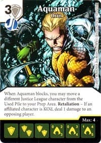 Aquaman - Orin - Justice League - Dice Masters card