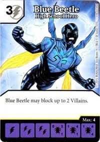 Blue Beetle - High School Hero - Justice League - Dice Masters card