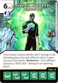 Green Lantern - Brightest Day - Justice League - Dice Masters card