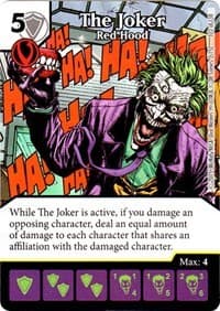 The Joker - Red Hood - Justice League - Dice Masters card
