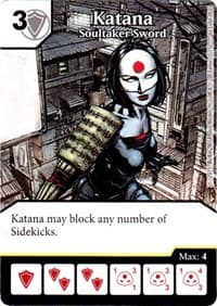 Katana - Soultaker Sword - Justice League - Dice Masters card