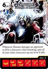 Shazam! - Strength of Hercules - Justice League - Dice Masters card