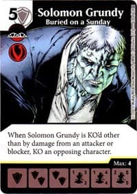 Solomon Grundy - Buried on a Sunday - Justice League - Dice Masters card