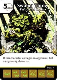 Swamp Thing - Part of The Green - Justice League - Dice Masters card