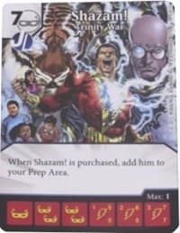 Shazam! - Trinity War - Justice League: Organized Play - Dice Masters card