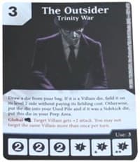 The Outsider - Trinity War - Justice League: Organized Play - Dice Masters card