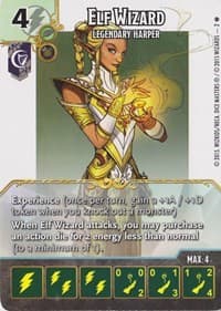 Elf Wizard - Legendary Harper - D&D: Battle for Faerun: Organized Play - Dice Masters card