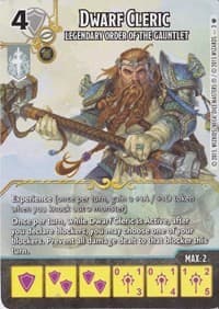 Dwarf Cleric - Legendary Order of the Gauntlet - D&D: Battle for Faerun: Organized Play - Dice Masters card