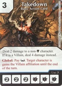 Takedown - Avengers vs X-Men: Organized Play - Dice Masters card