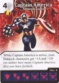 Captain America - Natural Leader - Avengers vs X-Men - Dice Masters card