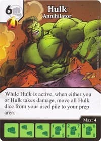 Hulk - Annihilator - Avengers vs X-Men - Dice Masters card