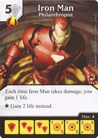 Iron Man - Philanthropist - Avengers vs X-Men - Dice Masters card