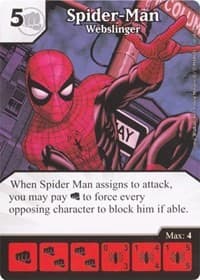 Spider-Man - Webslinger - Avengers vs X-Men - Dice Masters card