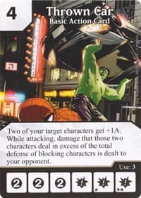 Thrown Car - Avengers vs X-Men - Dice Masters card