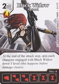 Black Widow - Natural - Avengers vs X-Men - Dice Masters card