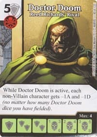 Doctor Doom - Reed Richards' Rival - Avengers vs X-Men - Dice Masters card