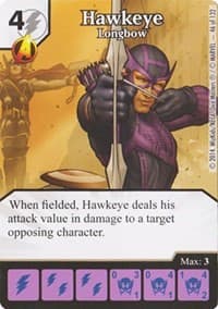 Hawkeye - Longbow - Avengers vs X-Men - Dice Masters card