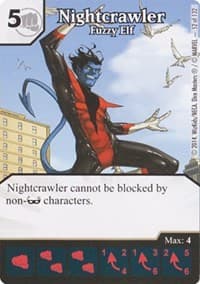 Nightcrawler - Fuzzy Elf - Avengers vs X-Men - Dice Masters card