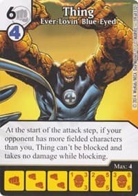 Thing - Ever-Lovin' Blue-Eyed - Avengers vs X-Men - Dice Masters card