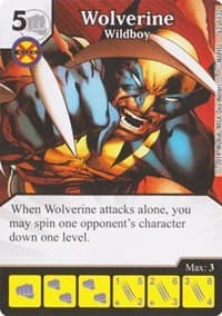 Wolverine - Wildboy - Avengers vs X-Men - Dice Masters card