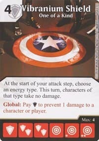 Vibranium Shield - One of a Kind - Avengers vs X-Men - Dice Masters card