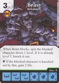 Beast - Kreature - Avengers vs X-Men - Dice Masters card