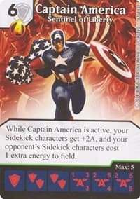 Captain America - Sentinel of Liberty - Avengers vs X-Men - Dice Masters card