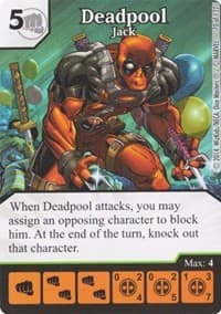 Deadpool - Jack - Avengers vs X-Men - Dice Masters card