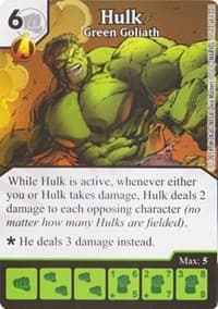 Hulk - Green Goliath - Avengers vs X-Men - Dice Masters card