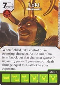 Loki - Illusionist - Avengers vs X-Men - Dice Masters card
