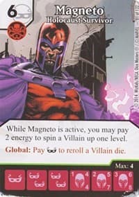 Magneto - Holocaust Survivor - Avengers vs X-Men - Dice Masters card