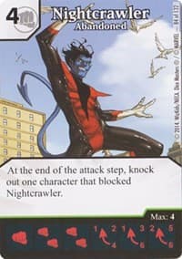 Nightcrawler - Abandoned - Avengers vs X-Men - Dice Masters card