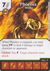 Phoenix - Redd - Avengers vs X-Men - Dice Masters card