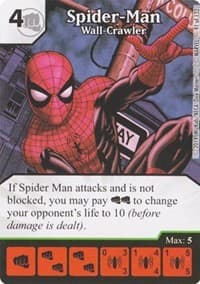 Spider-Man - Wall-Crawler - Avengers vs X-Men - Dice Masters card