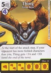 Thing - Grim Ben - Avengers vs X-Men - Dice Masters card