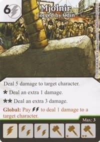 Mjolnir - Forged by Odin - Avengers vs X-Men - Dice Masters card