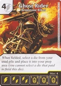 Ghost Rider - Brimstone Biker - Avengers vs X-Men - Dice Masters card