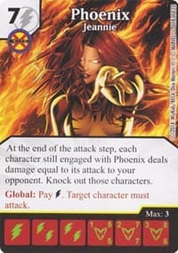 Phoenix - Jeannie - Avengers vs X-Men - Dice Masters card