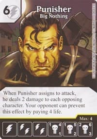 Punisher - Big Nothing - Avengers vs X-Men - Dice Masters card
