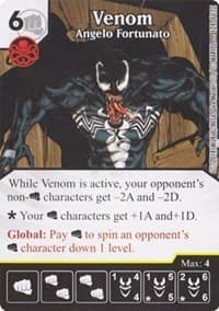 Venom - Angelo Fortunato - Avengers vs X-Men - Dice Masters card