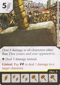 Mjolnir - Thor's Hammer - Avengers vs X-Men - Dice Masters card