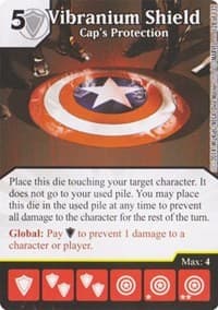 Vibranium Shield - Cap's Protection - Avengers vs X-Men - Dice Masters card