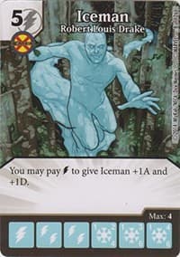 Iceman - Robert Louis Drake - The Uncanny X-Men - Dice Masters card