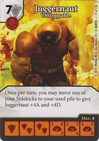 Juggernaut - Unstoppable - The Uncanny X-Men - Dice Masters card